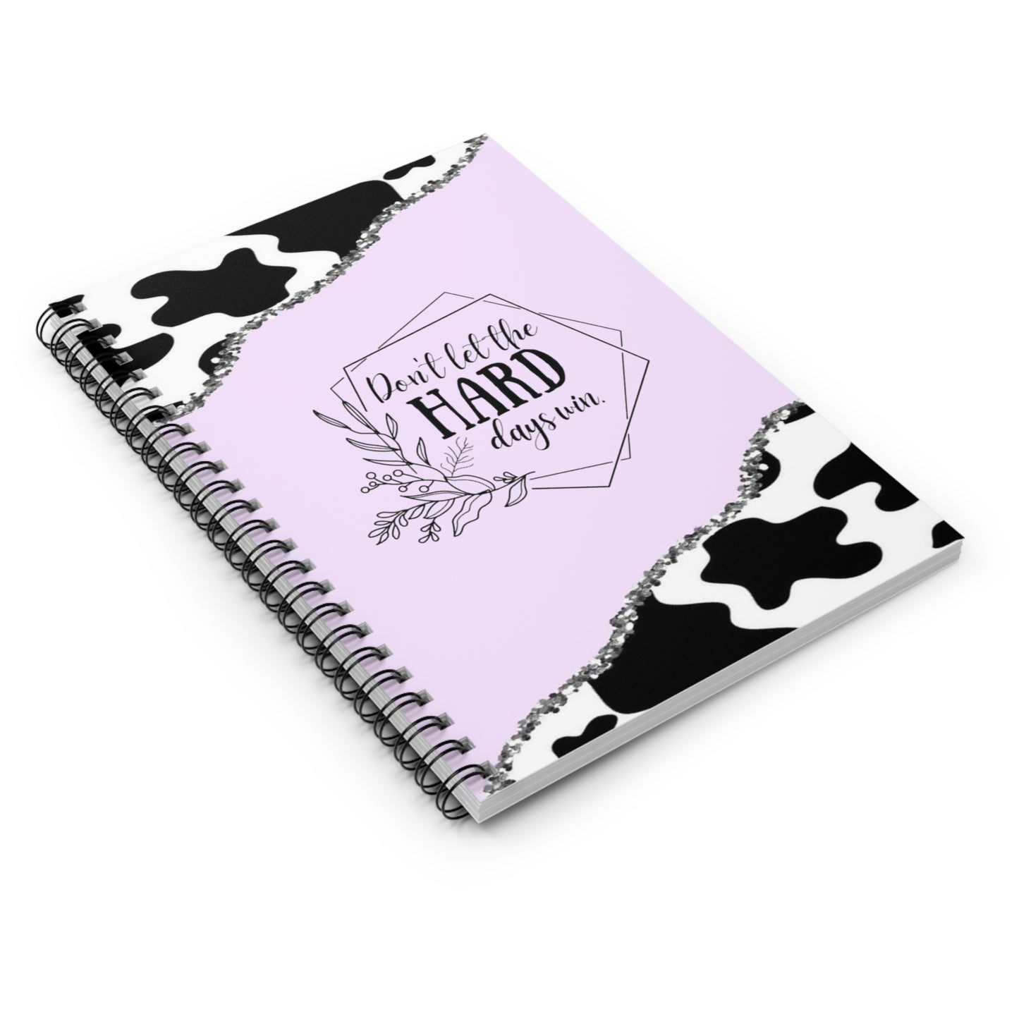 Purple Cow Spiral Notebook - Ruled Line