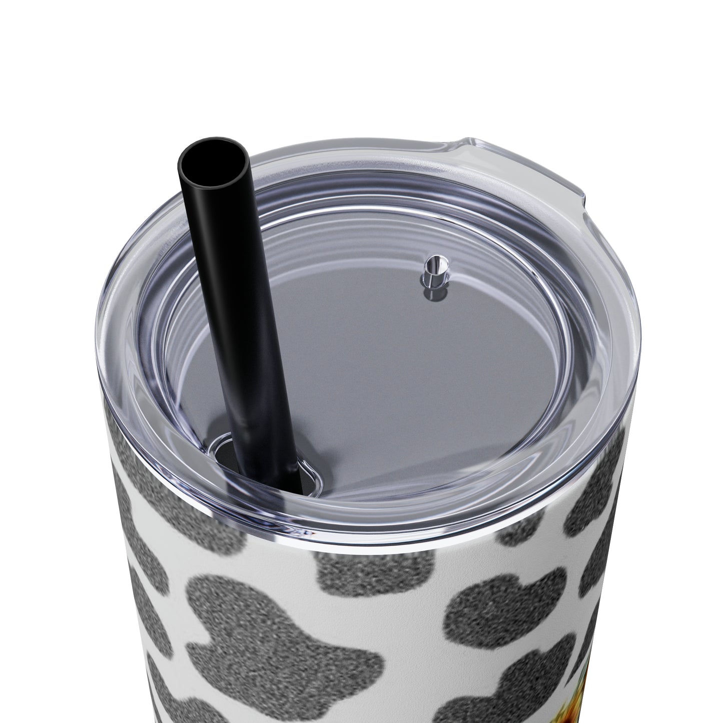 Moo Cow Tumbler with Straw, 20oz