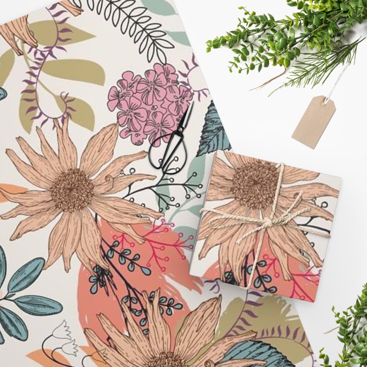 Flowerland Wrapping Paper