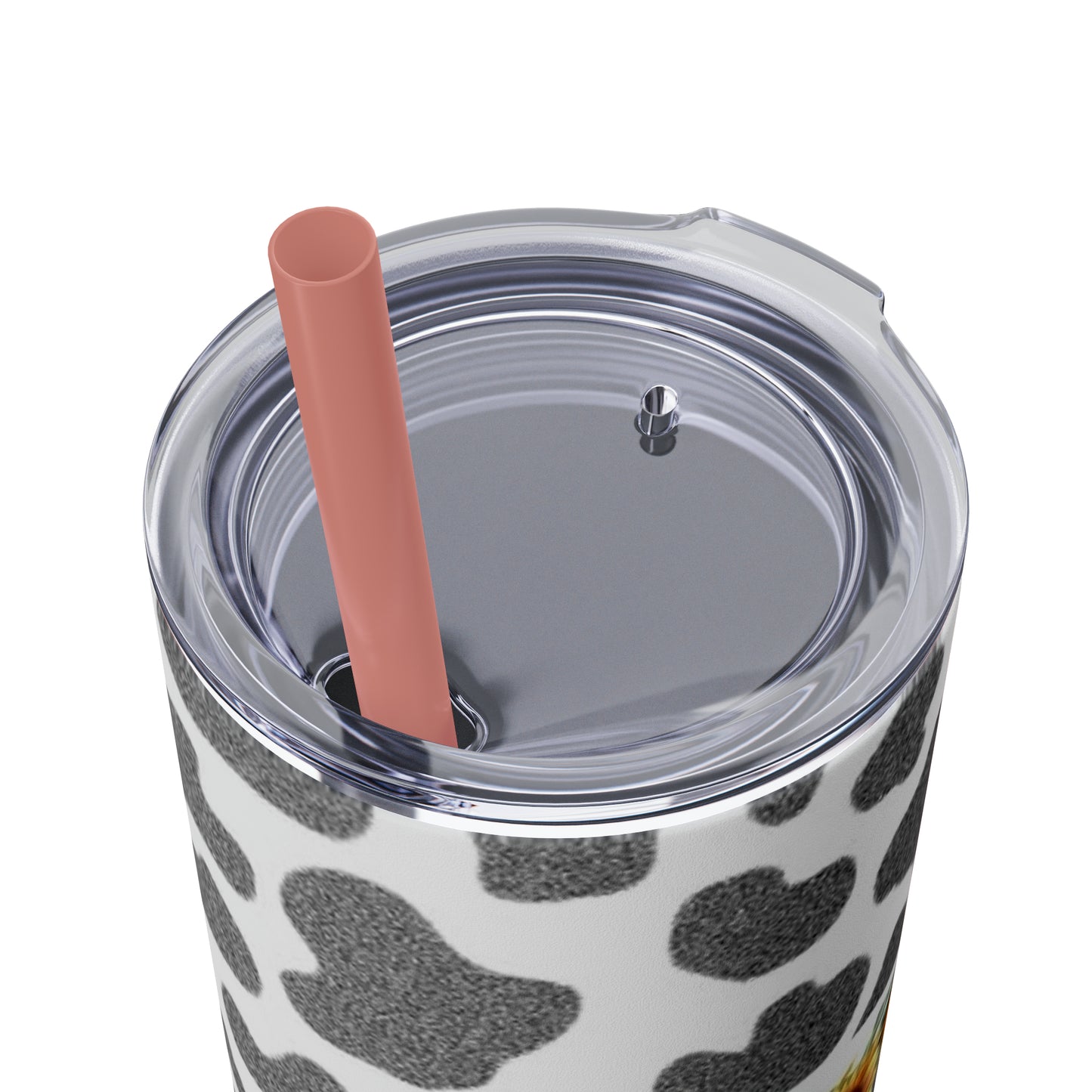 Moo Cow Tumbler with Straw, 20oz