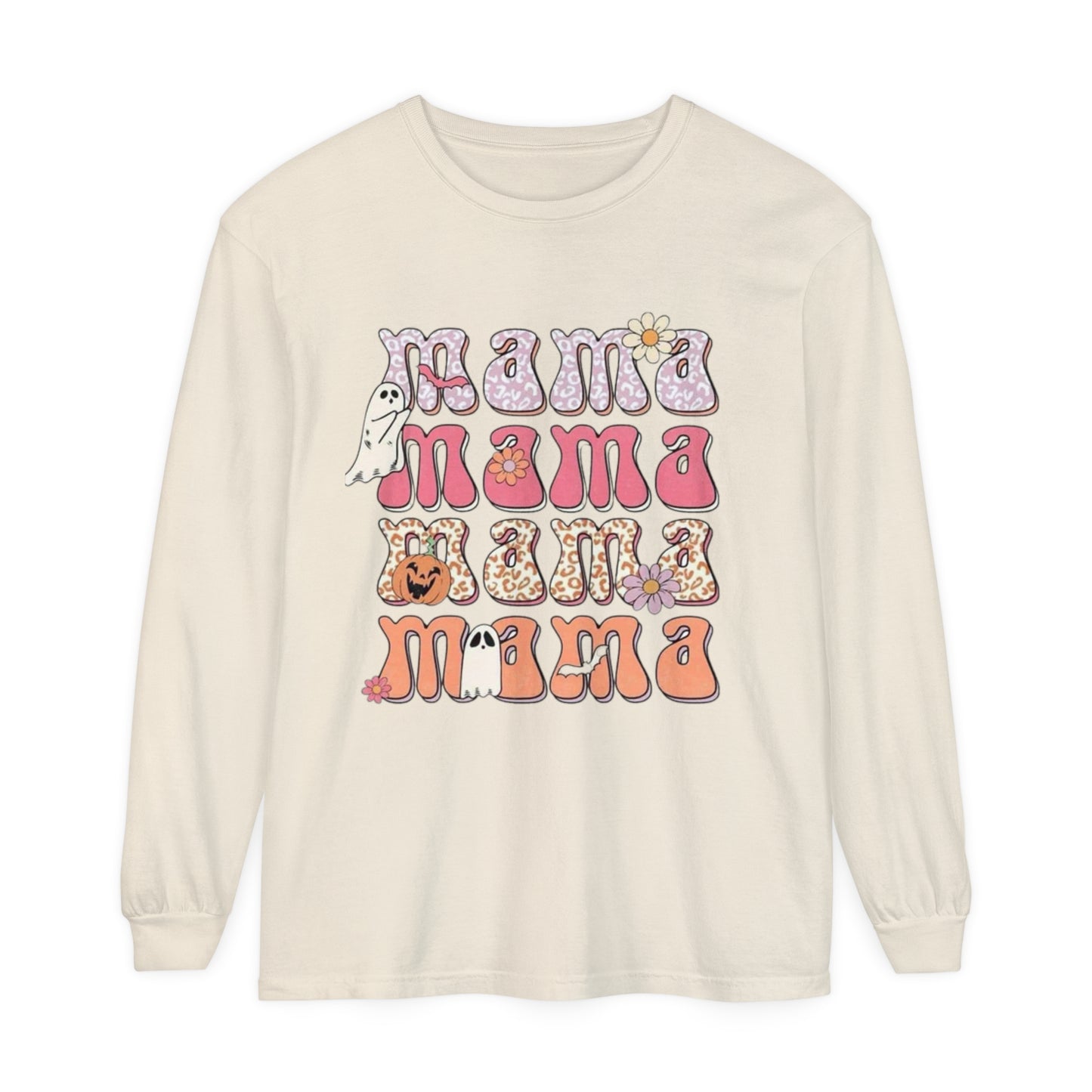 Mama Halloween-Long Sleeve T-Shirt