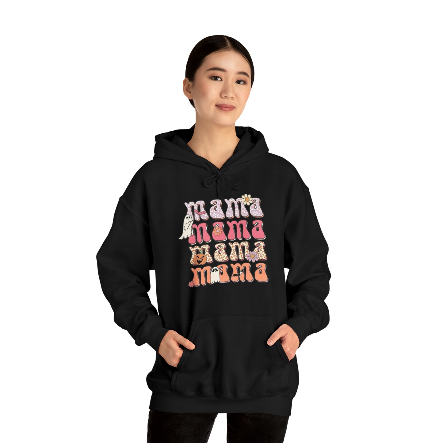 Mama Halloween-Hooded Sweatshirt