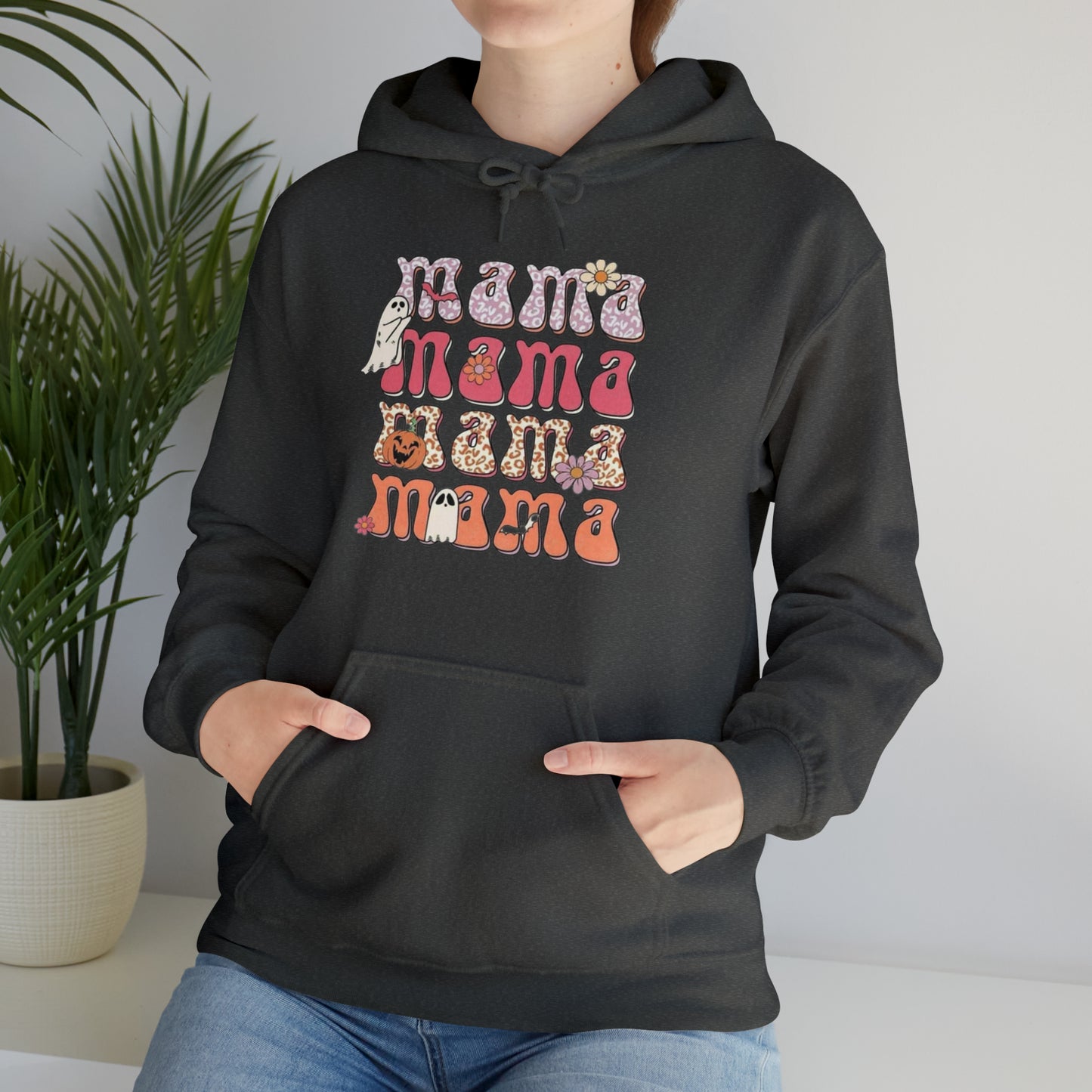 Mama Halloween-Hooded Sweatshirt