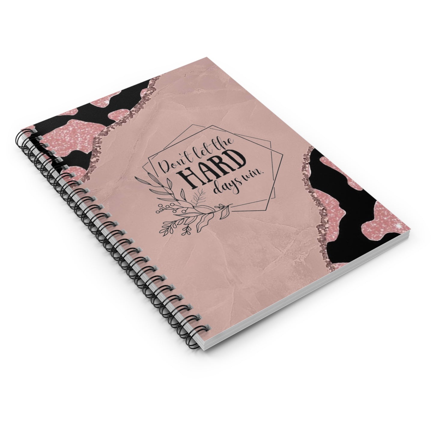 Pretty Pink Cow Spiral Notebook - Ruled Line