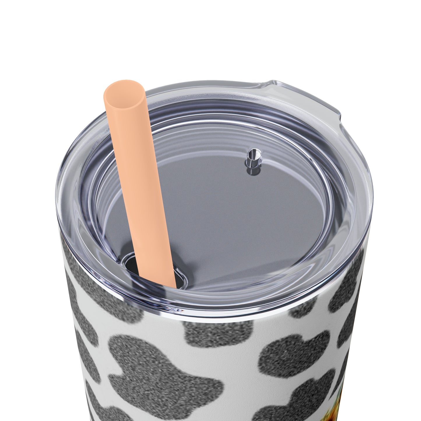 Moo Cow Tumbler with Straw, 20oz