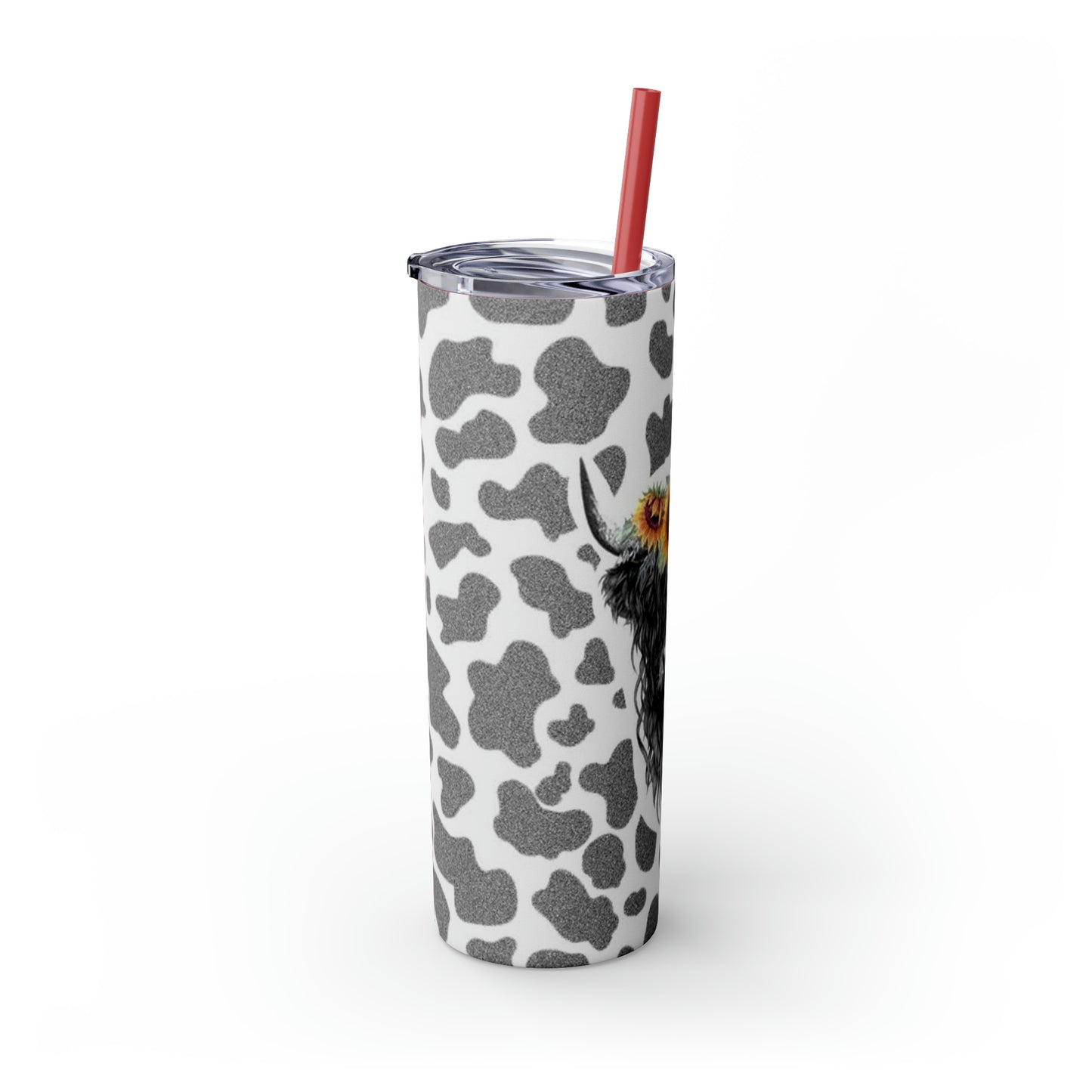 Moo Cow Tumbler with Straw, 20oz