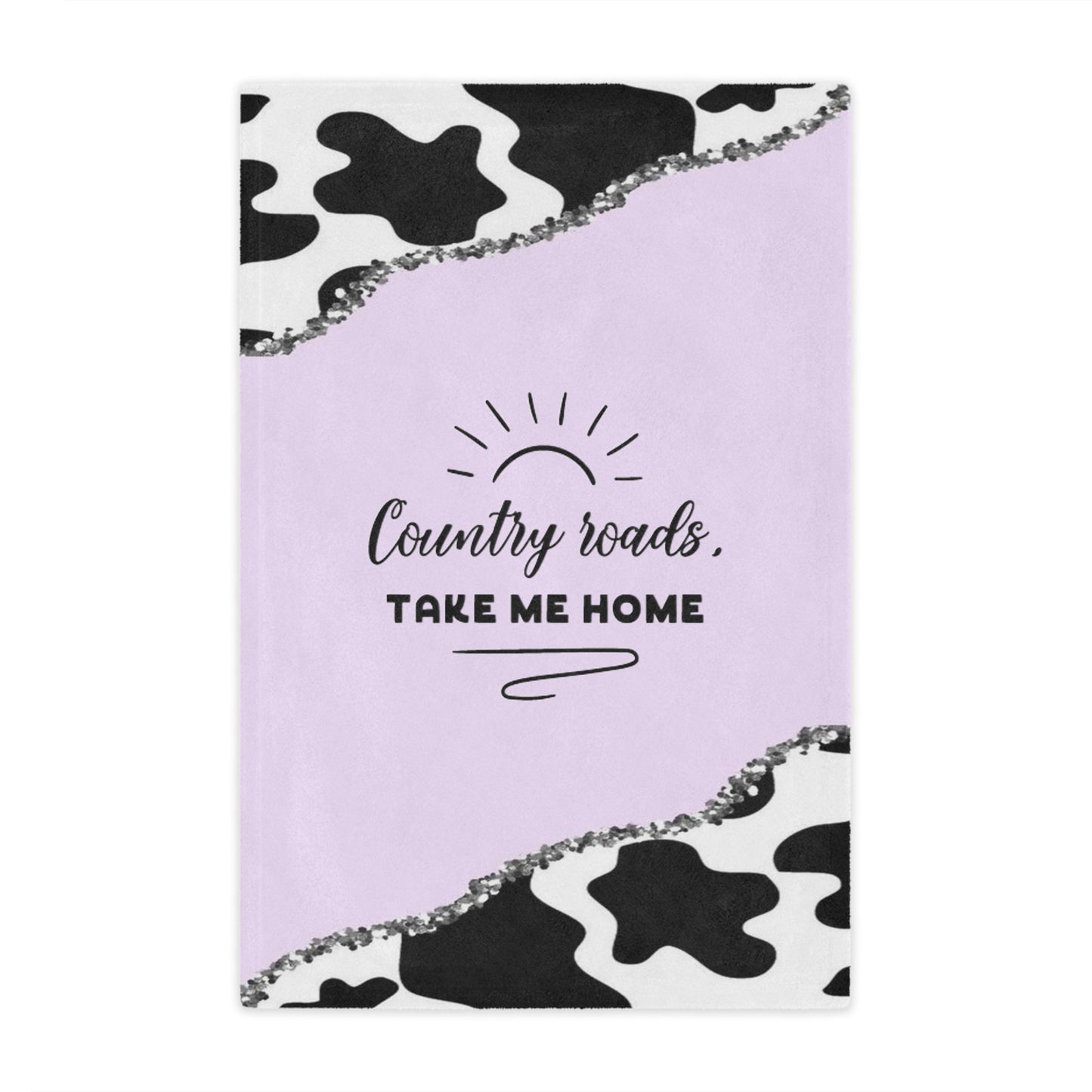 Country Roads Purple Minky Blanket