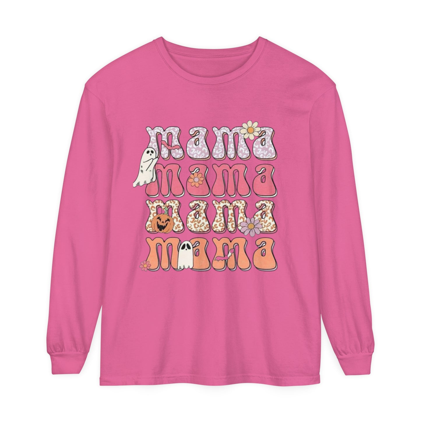 Mama Halloween-Long Sleeve T-Shirt