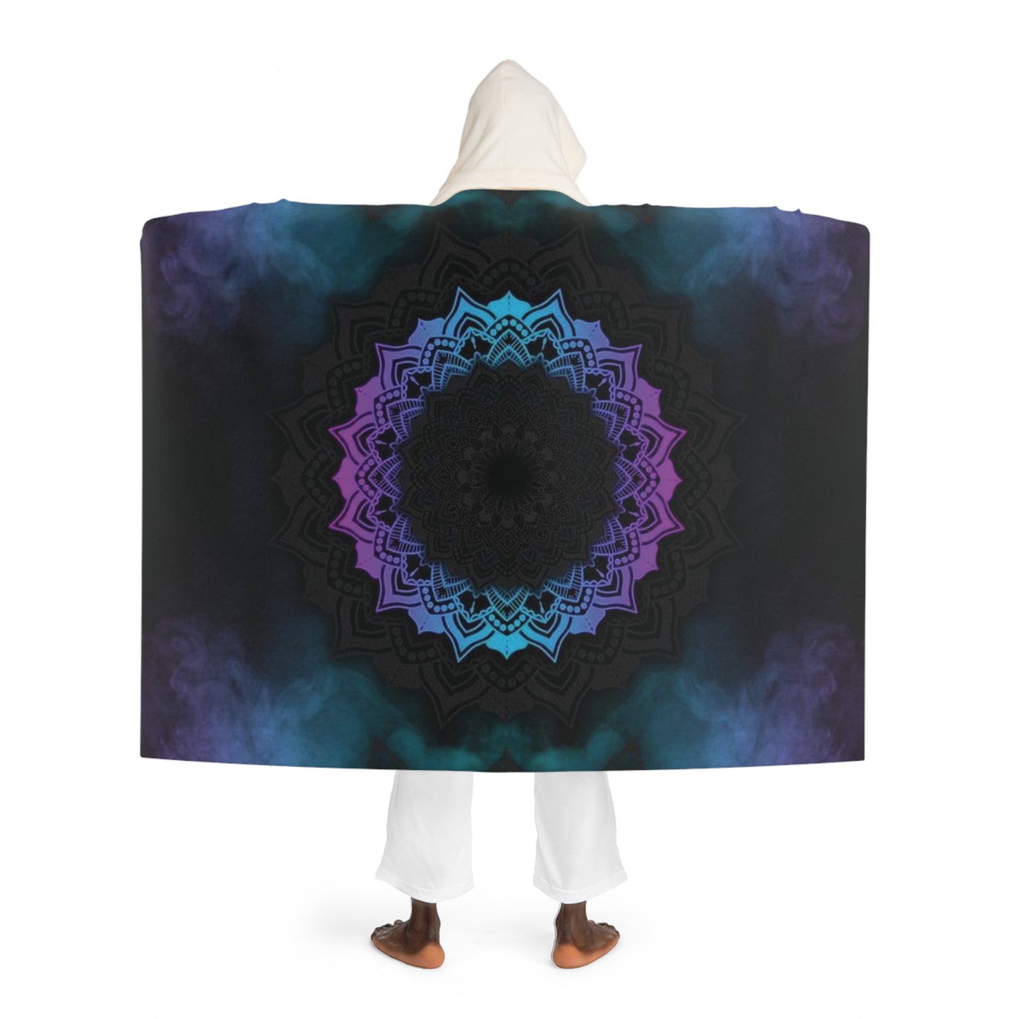 Midnight Wonders Hooded Sherpa Fleece Blanket