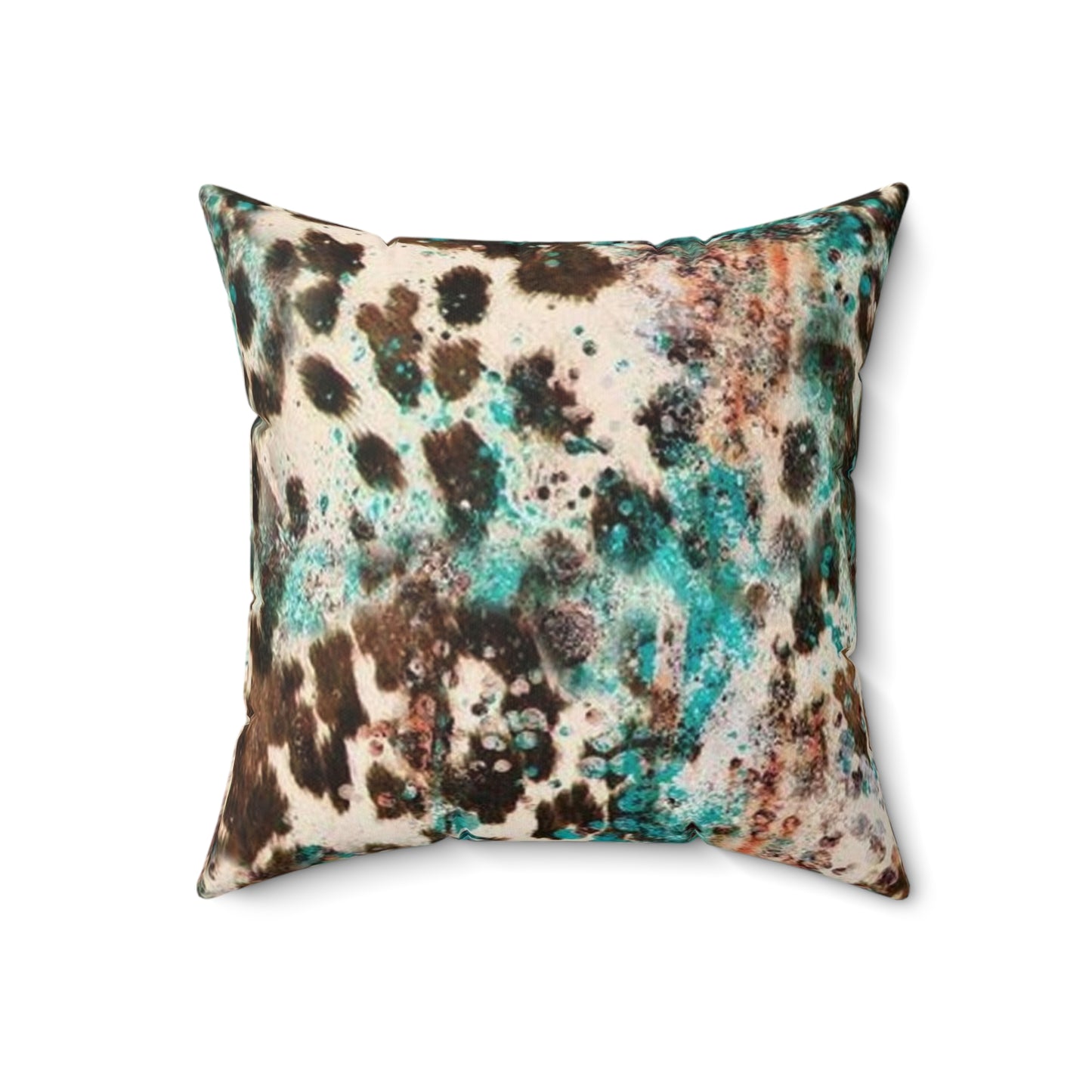 Beautifully Blue Square Pillow