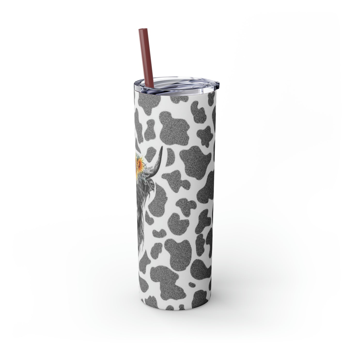 Moo Cow Tumbler with Straw, 20oz