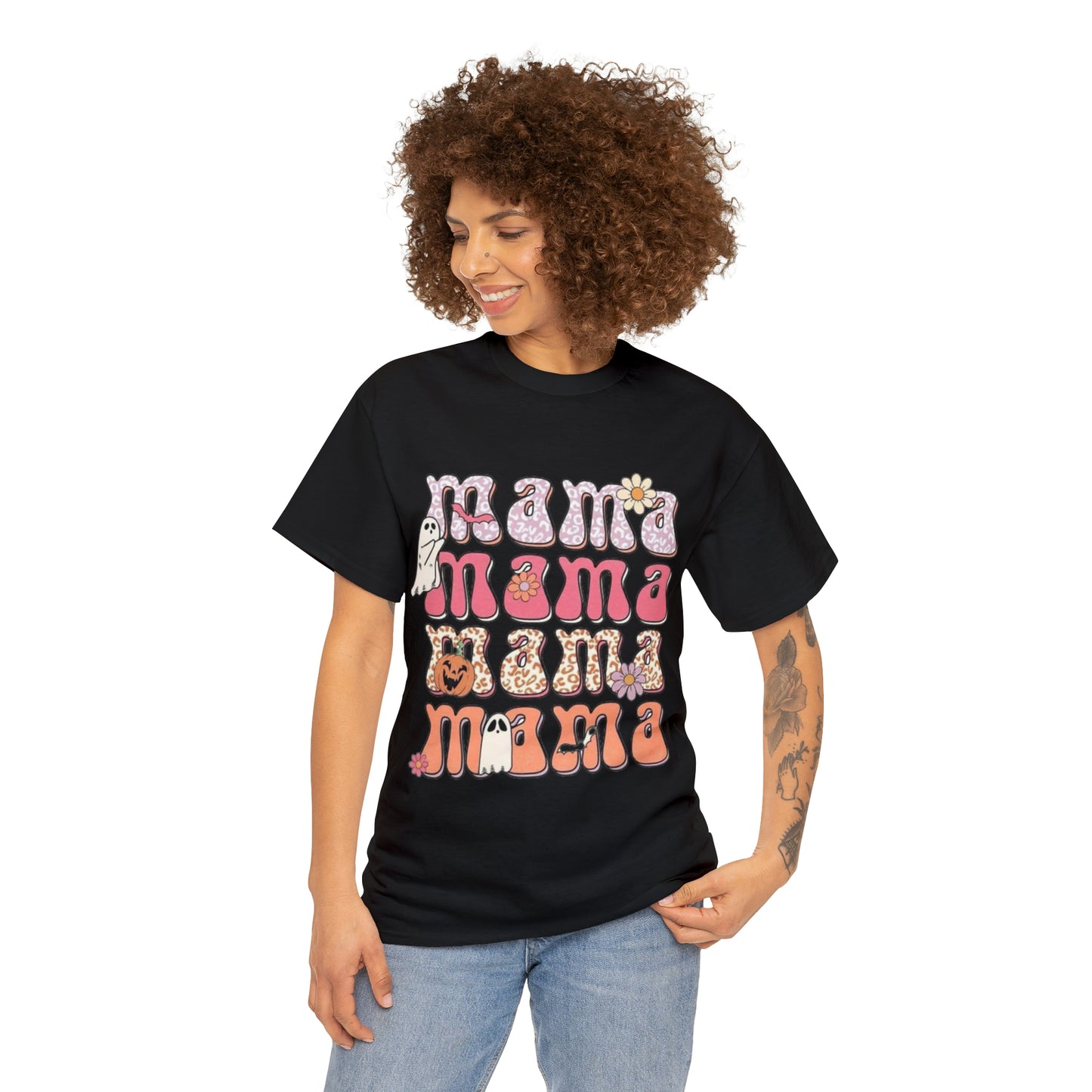 Mama Halloween-Cotton Tee