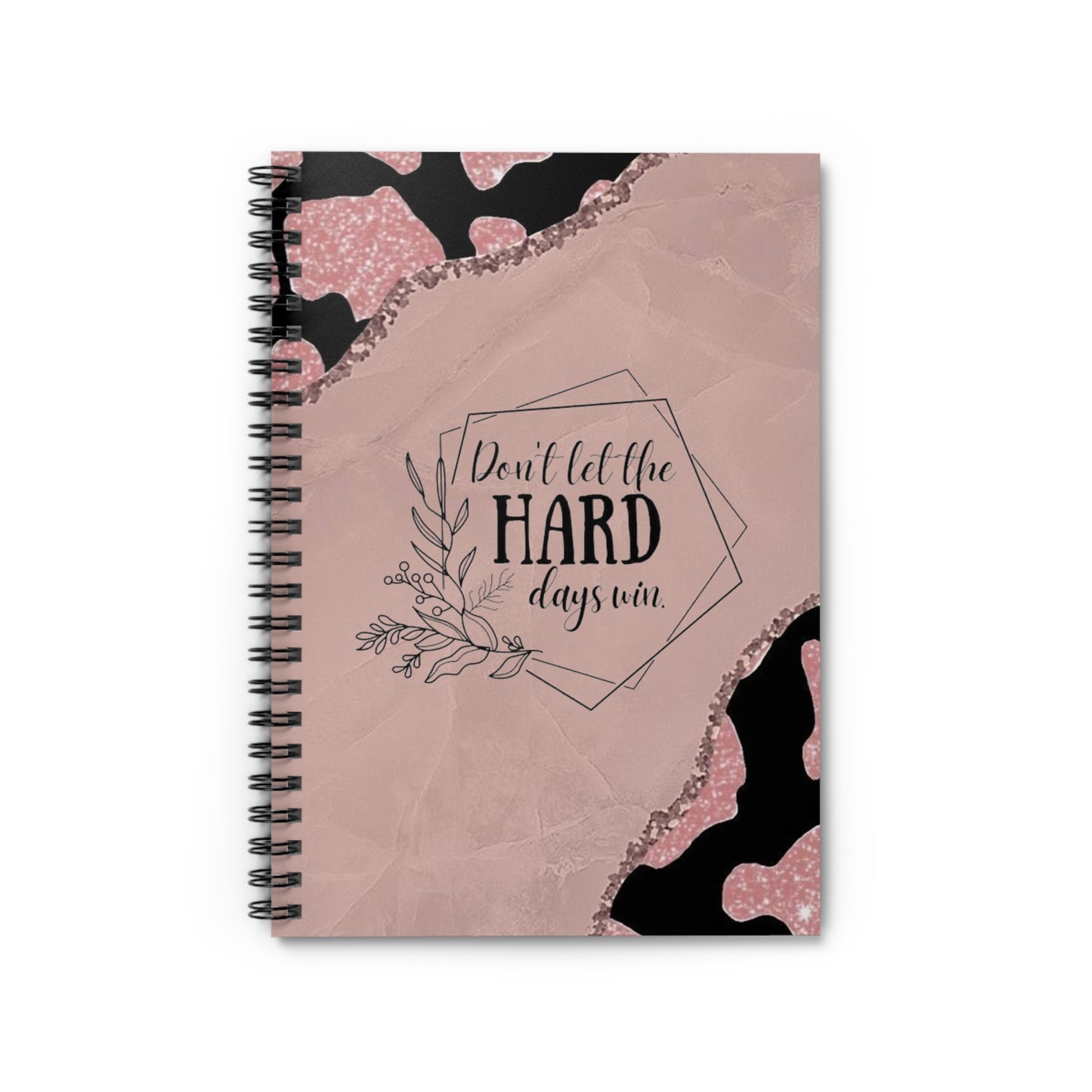 Pretty Pink Cow Spiral Notebook - Ruled Line