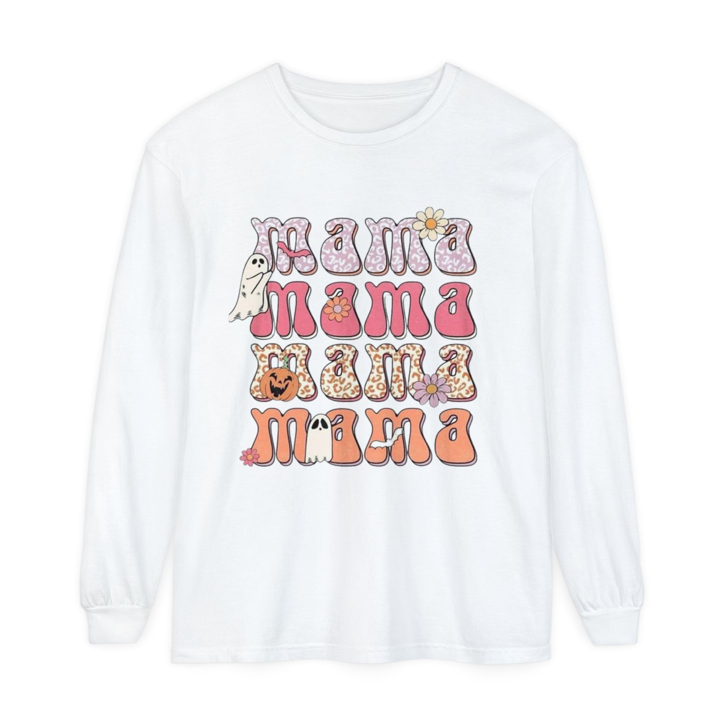 Mama Halloween-Long Sleeve T-Shirt