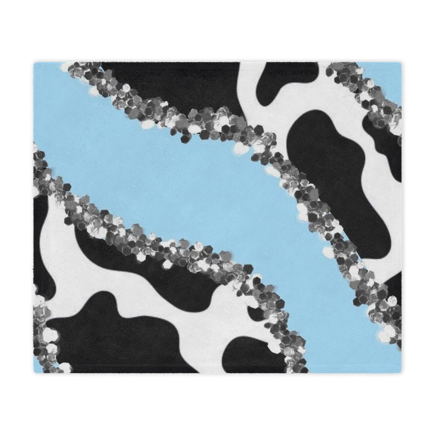 Blue Cow Minky Blanket