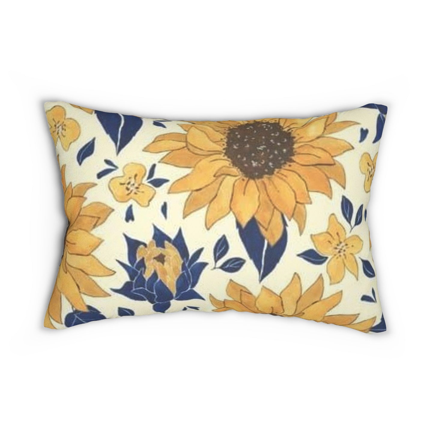 Sunflower Land Lumbar Pillow