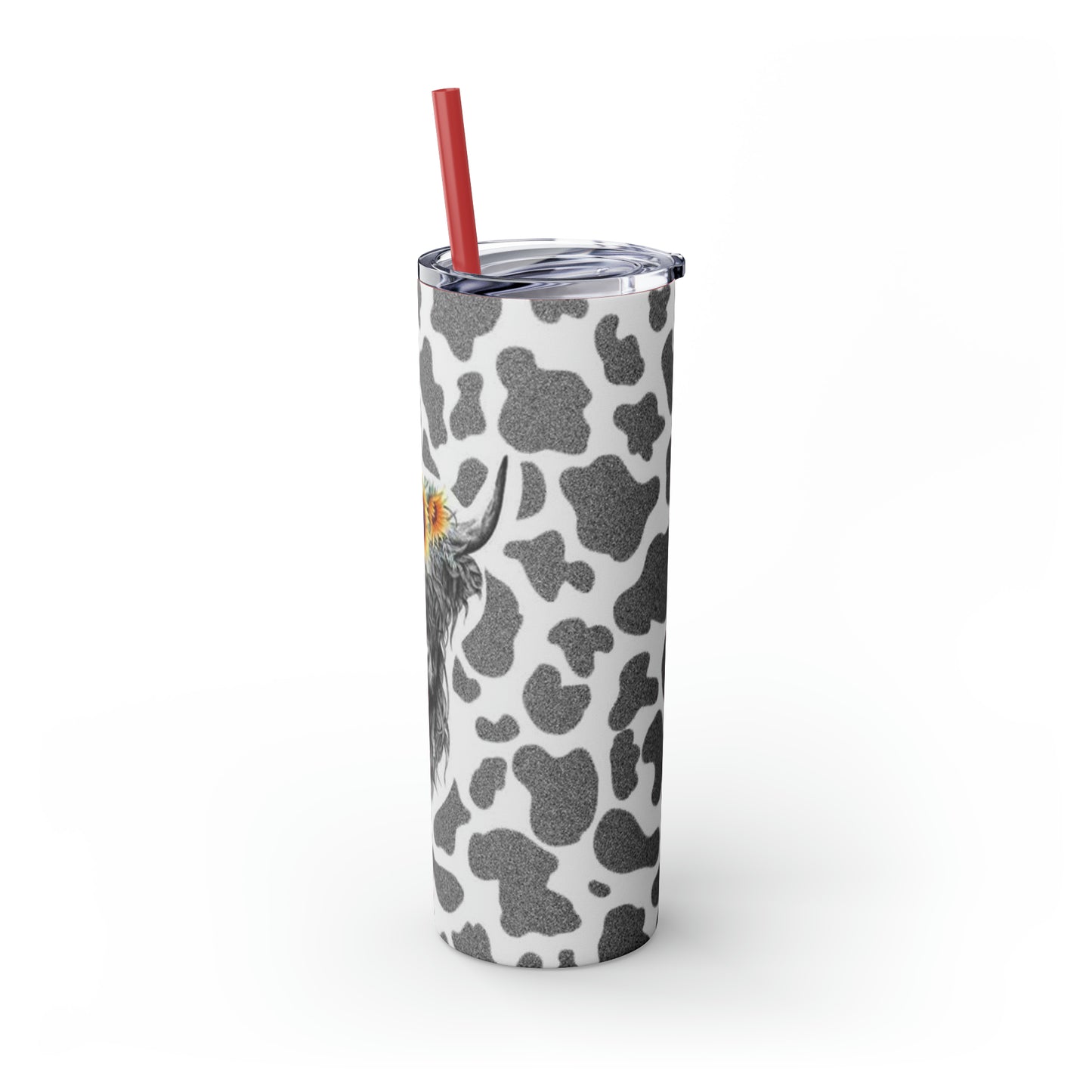 Moo Cow Tumbler with Straw, 20oz