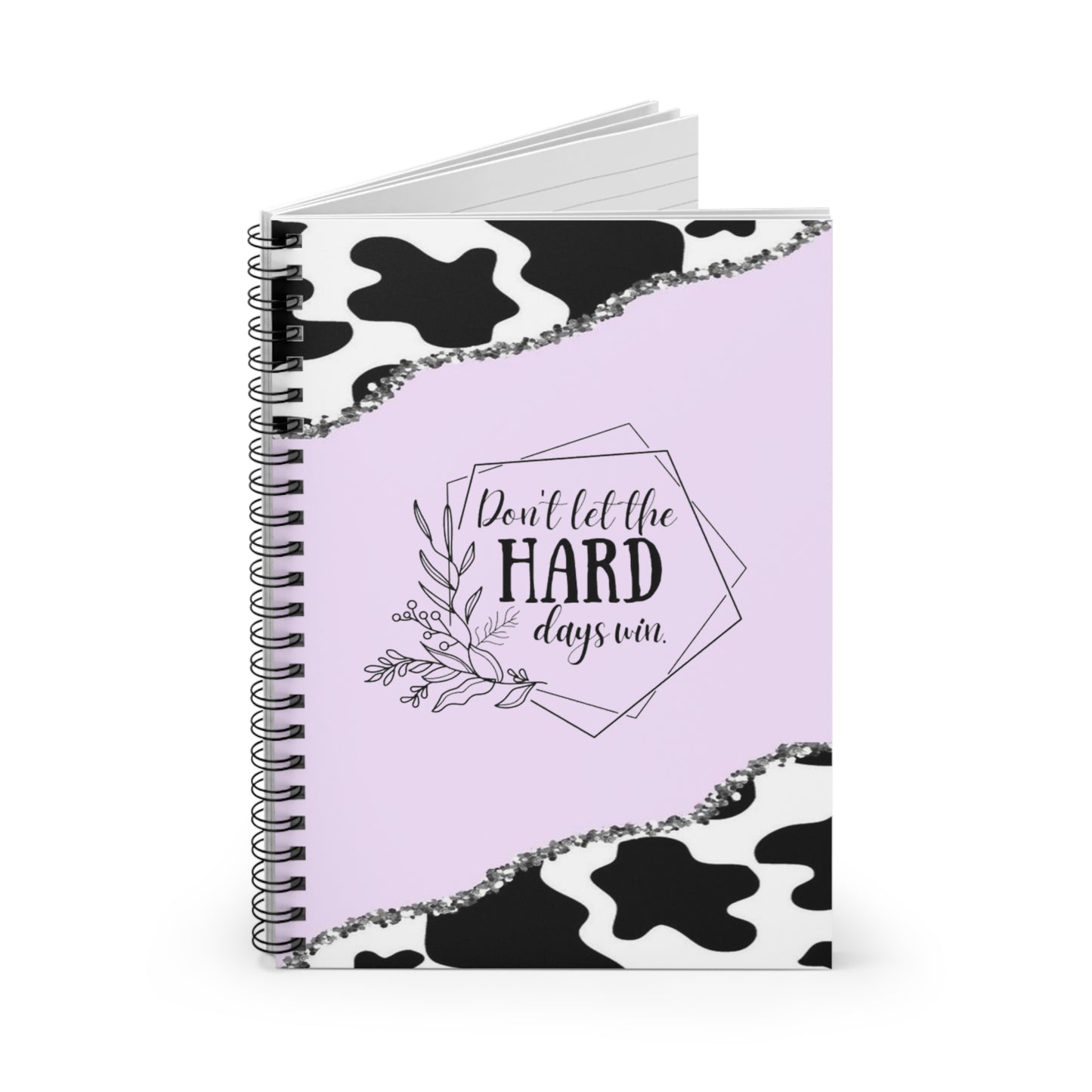 Purple Cow Spiral Notebook - Ruled Line