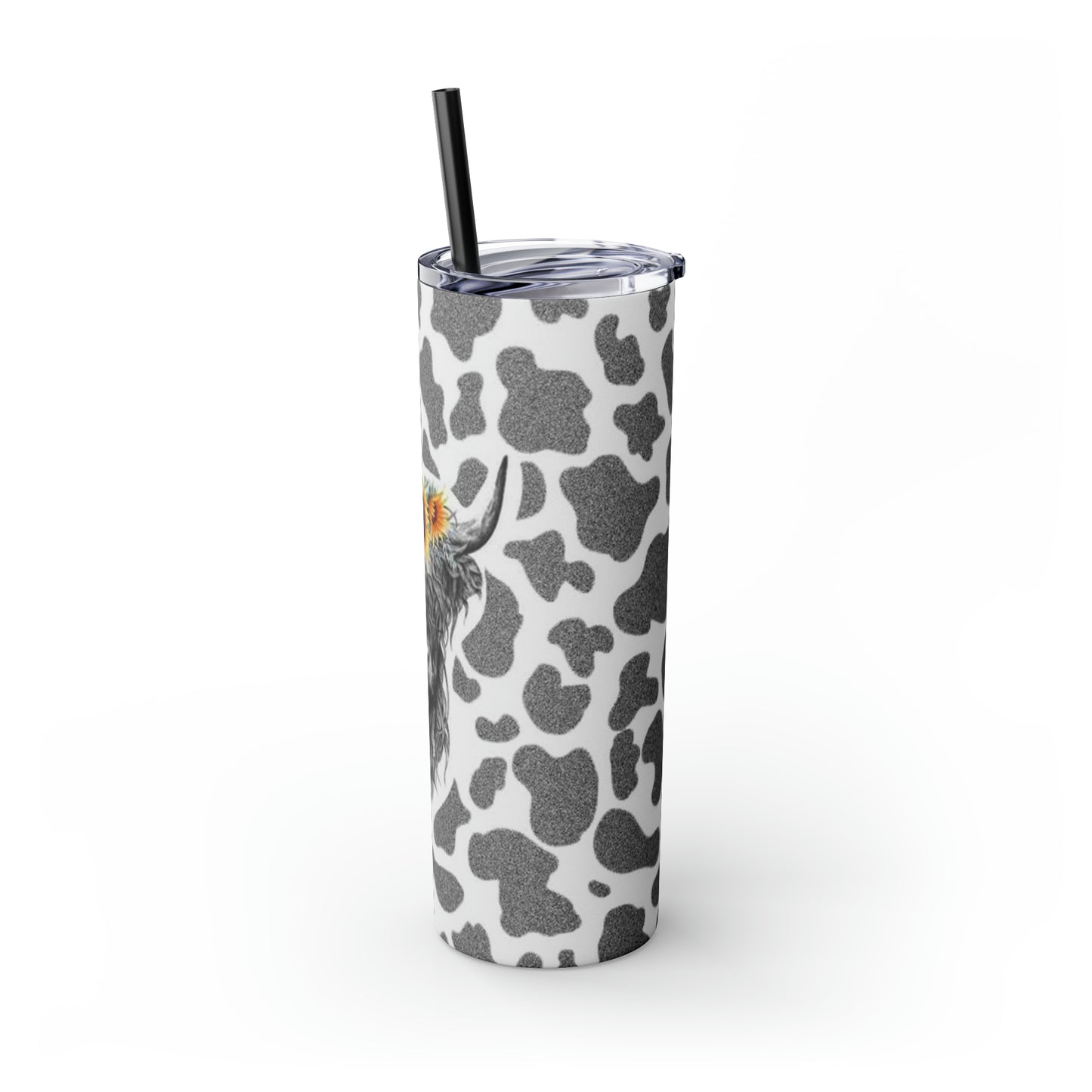 Moo Cow Tumbler with Straw, 20oz