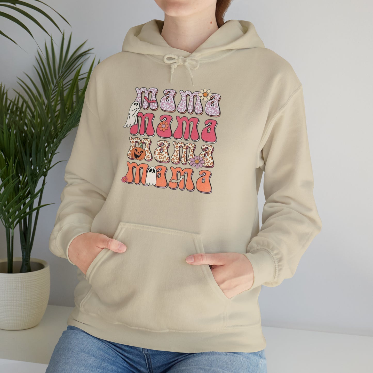 Mama Halloween-Hooded Sweatshirt