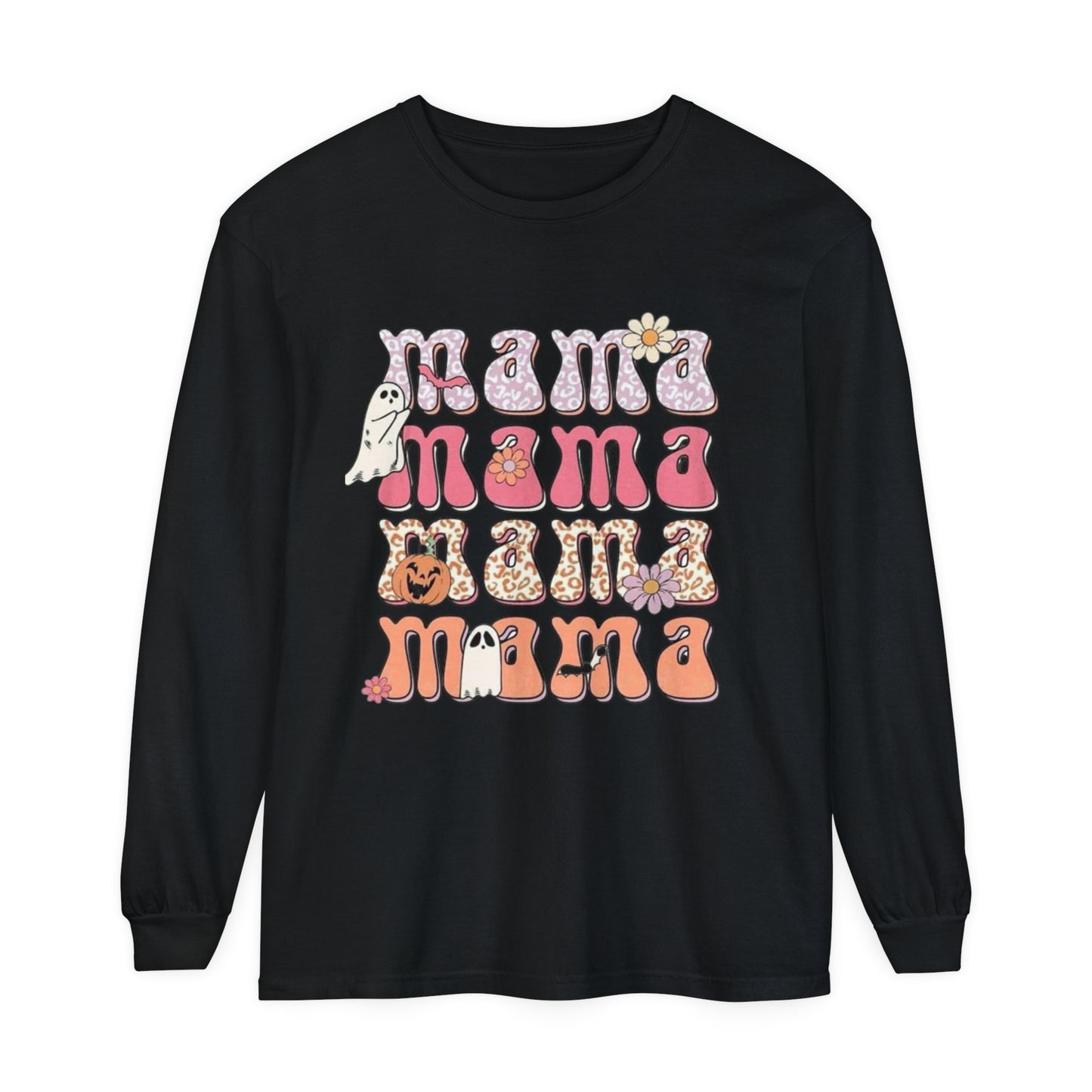 Mama Halloween-Long Sleeve T-Shirt