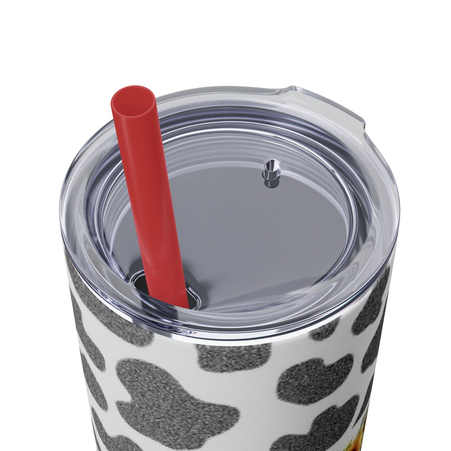 Moo Cow Tumbler with Straw, 20oz