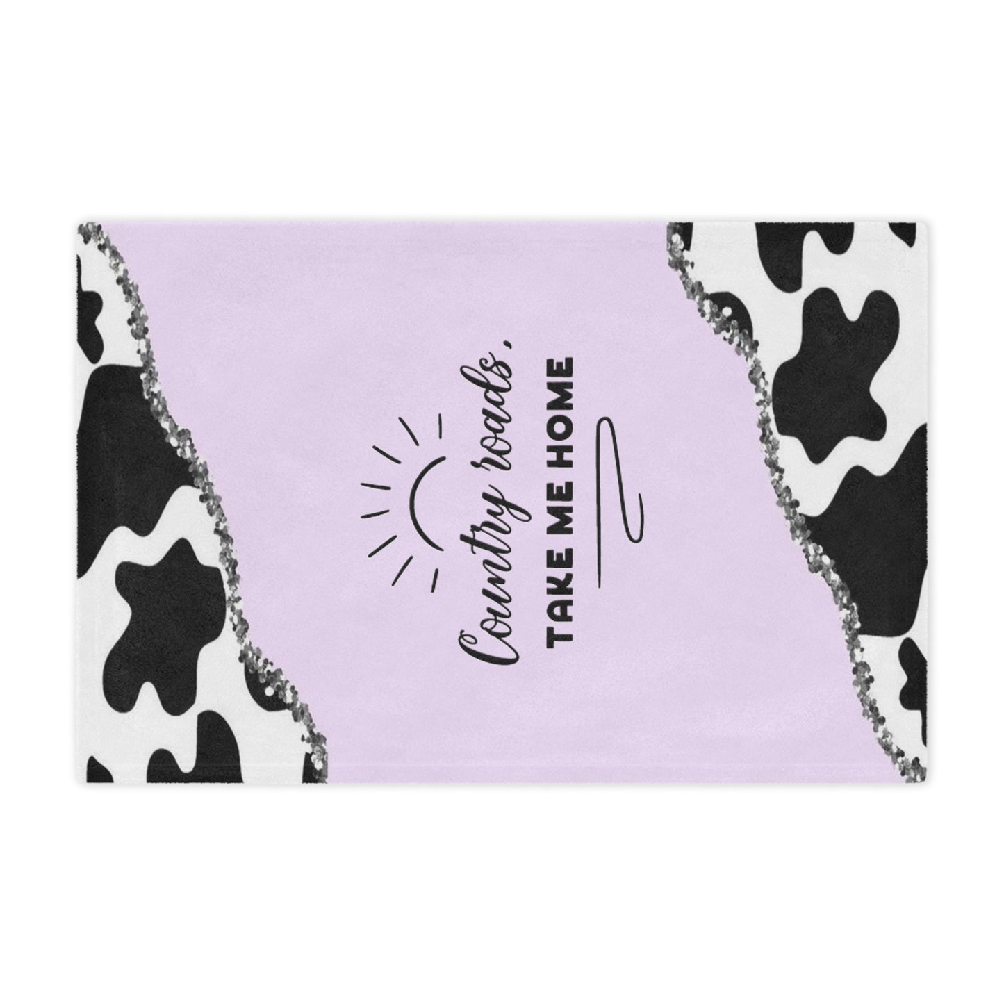 Country Roads Purple Minky Blanket