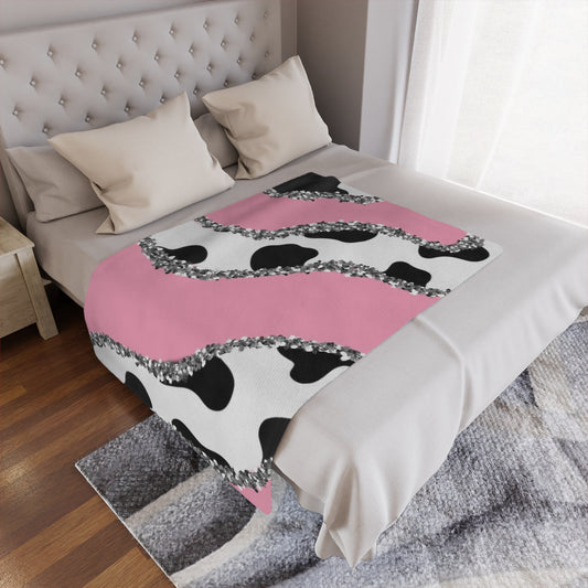 Princess Cow Minky Blanket