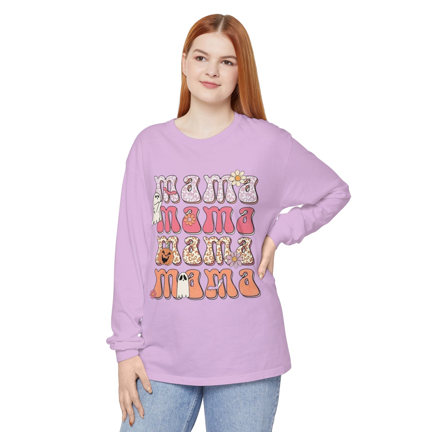 Mama Halloween-Long Sleeve T-Shirt