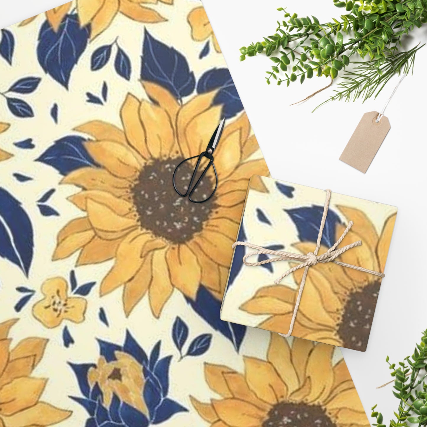 Sunflower Land Wrapping Paper