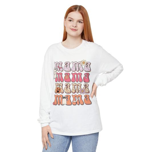 Mama Halloween-Long Sleeve T-Shirt