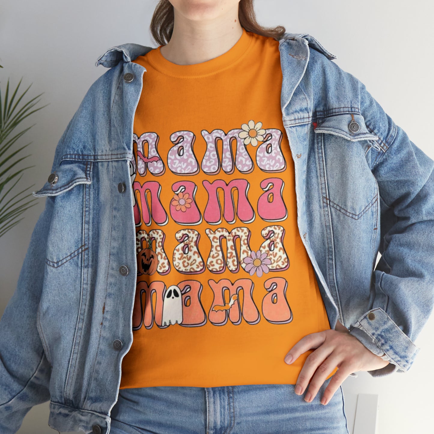 Mama Halloween-Cotton Tee