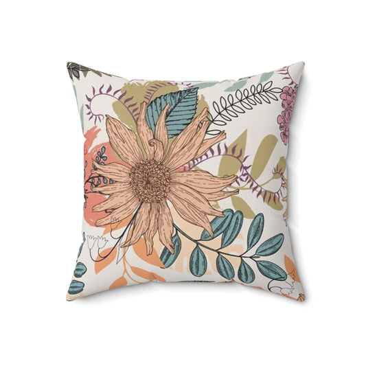 Flowerland Square Pillow