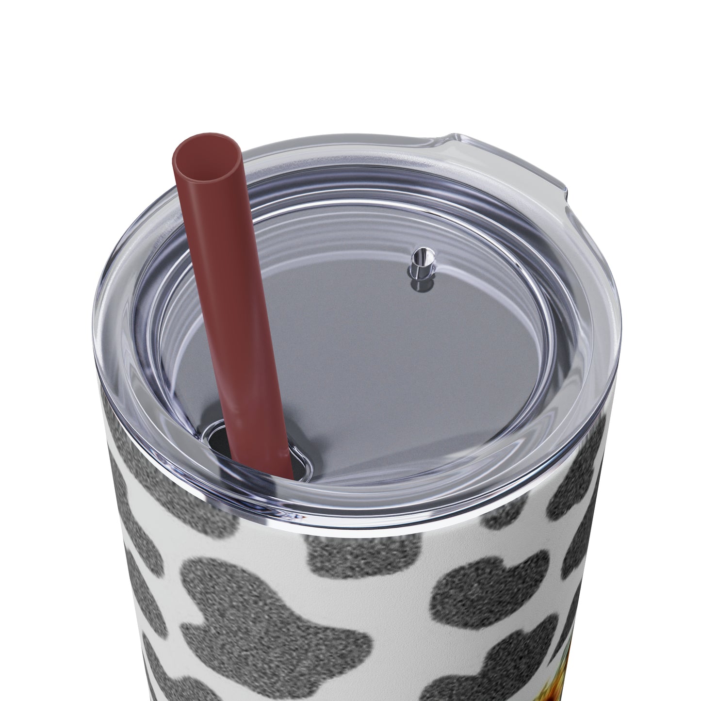 Moo Cow Tumbler with Straw, 20oz