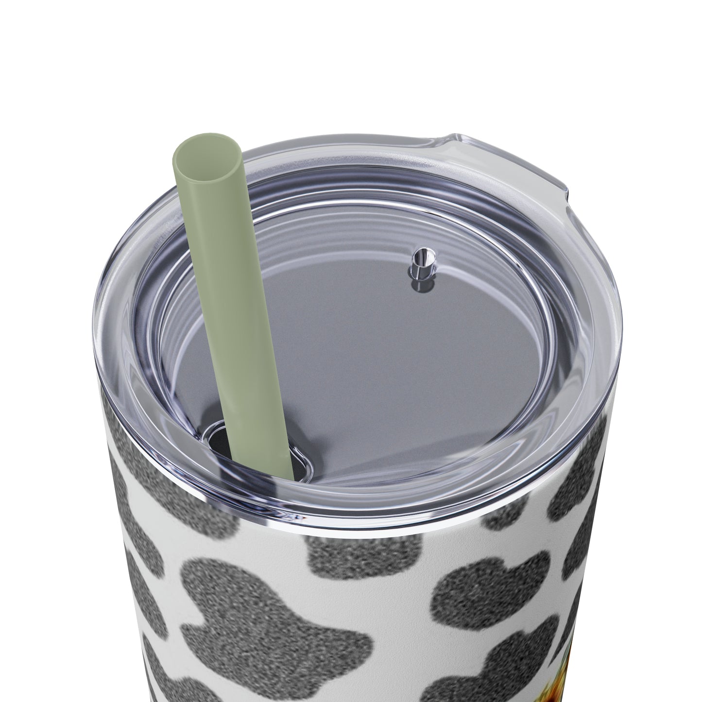 Moo Cow Tumbler with Straw, 20oz