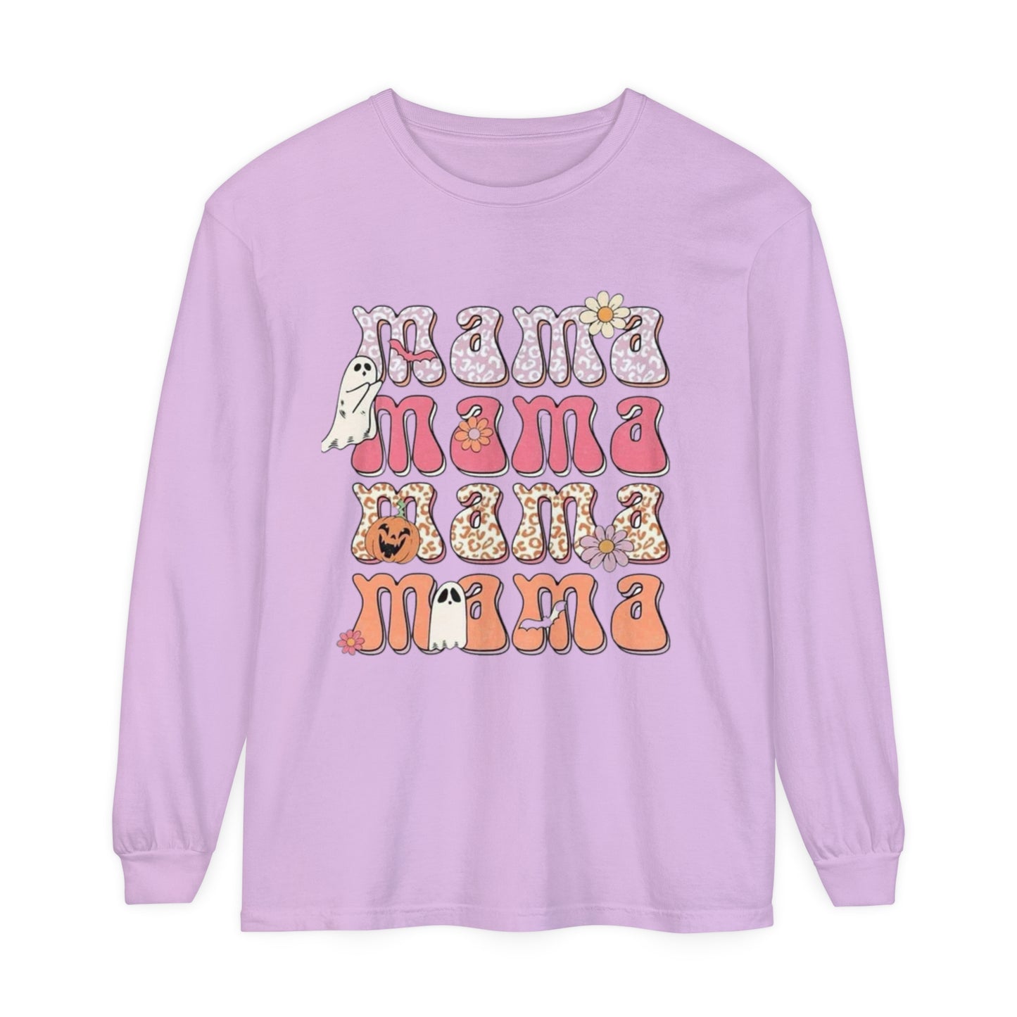 Mama Halloween-Long Sleeve T-Shirt