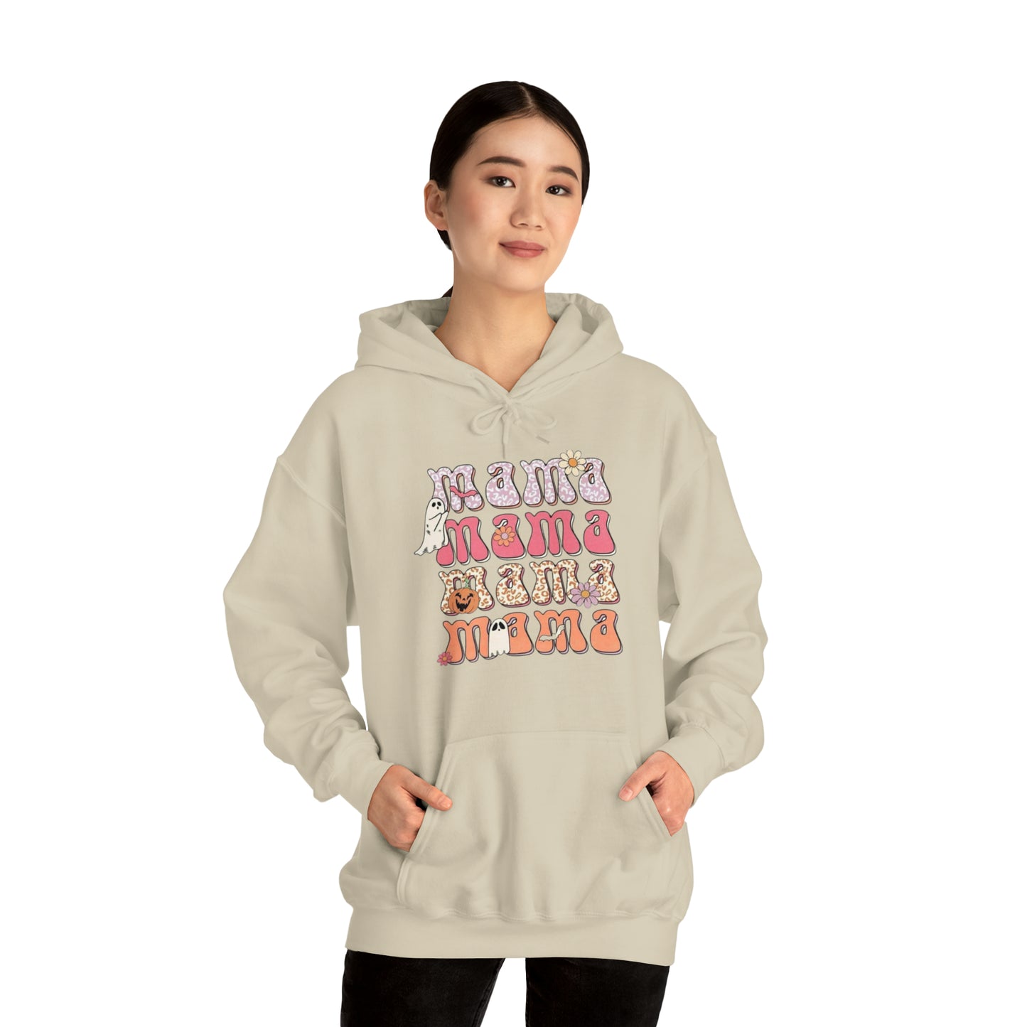 Mama Halloween-Hooded Sweatshirt