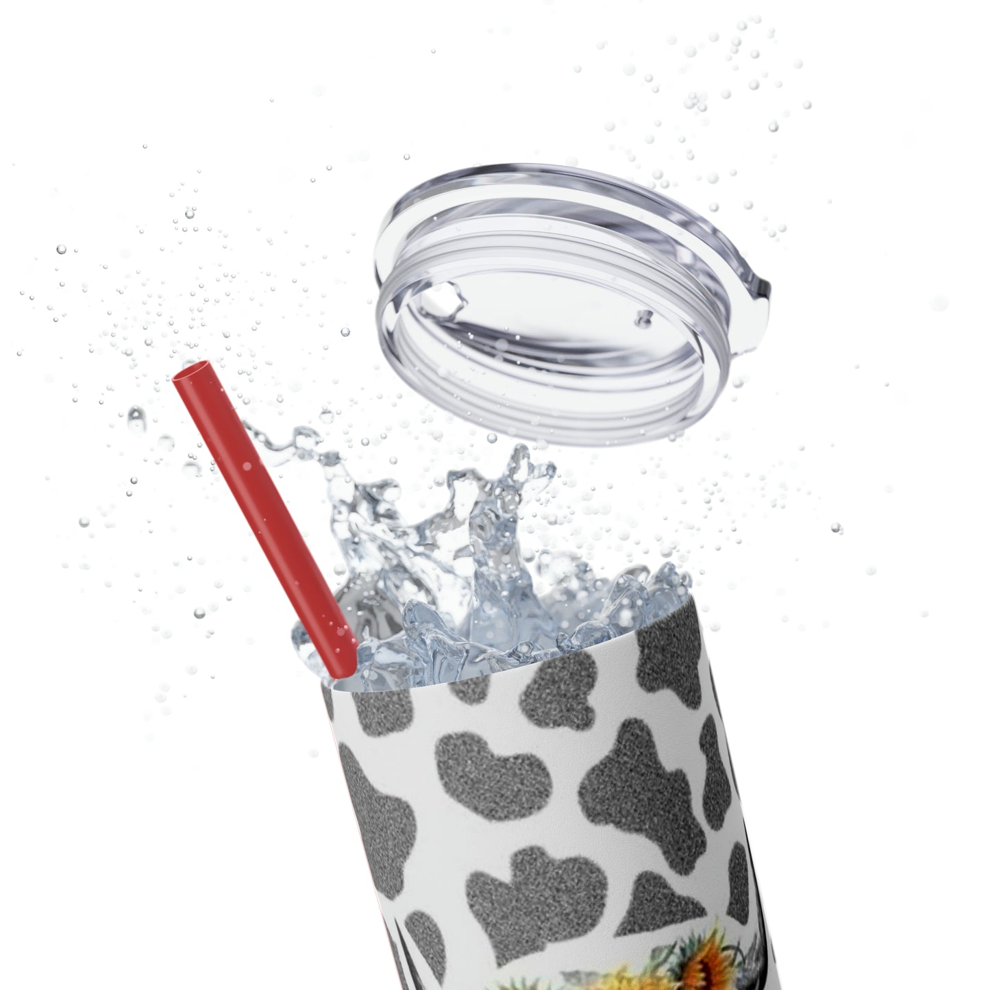 Moo Cow Tumbler with Straw, 20oz