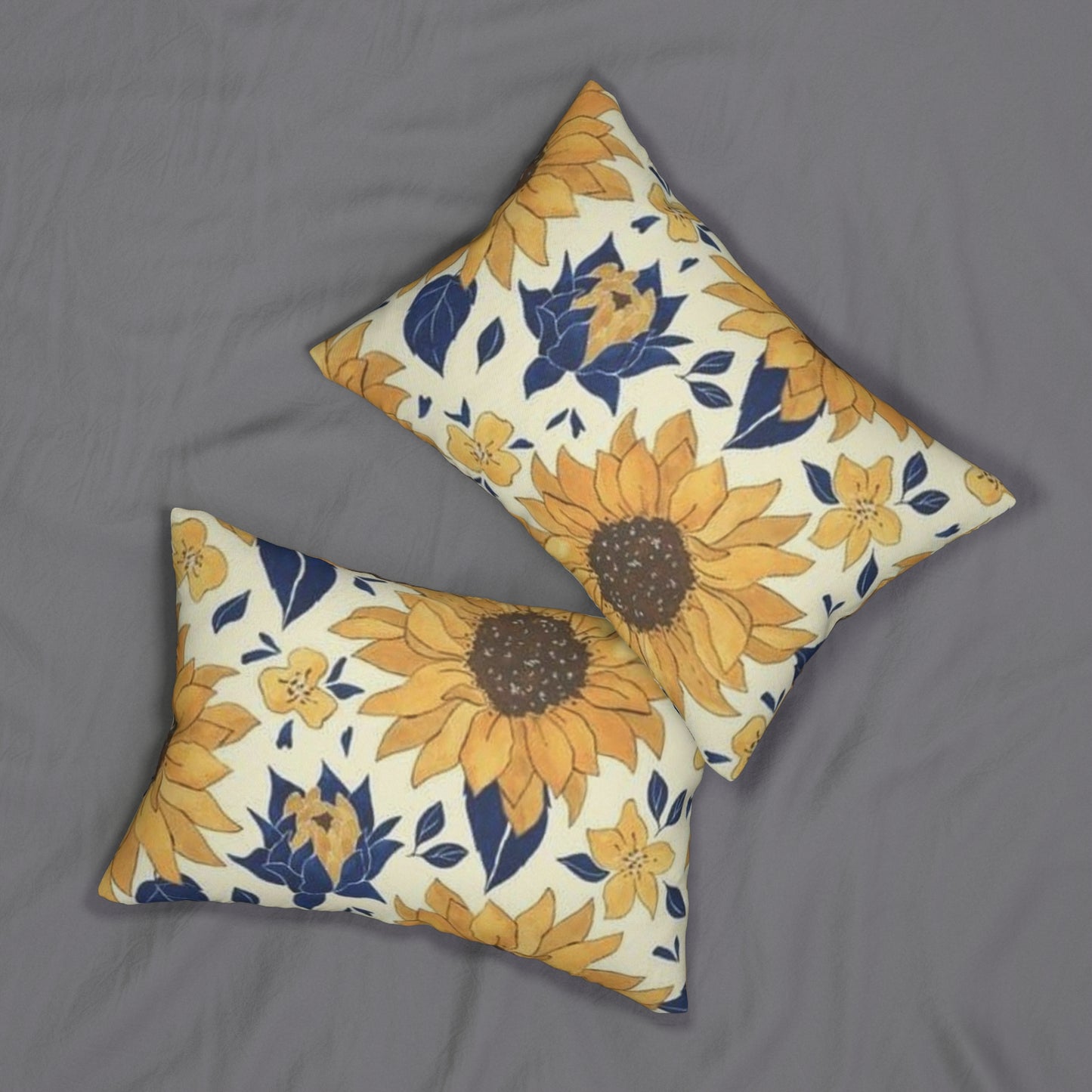 Sunflower Land Lumbar Pillow