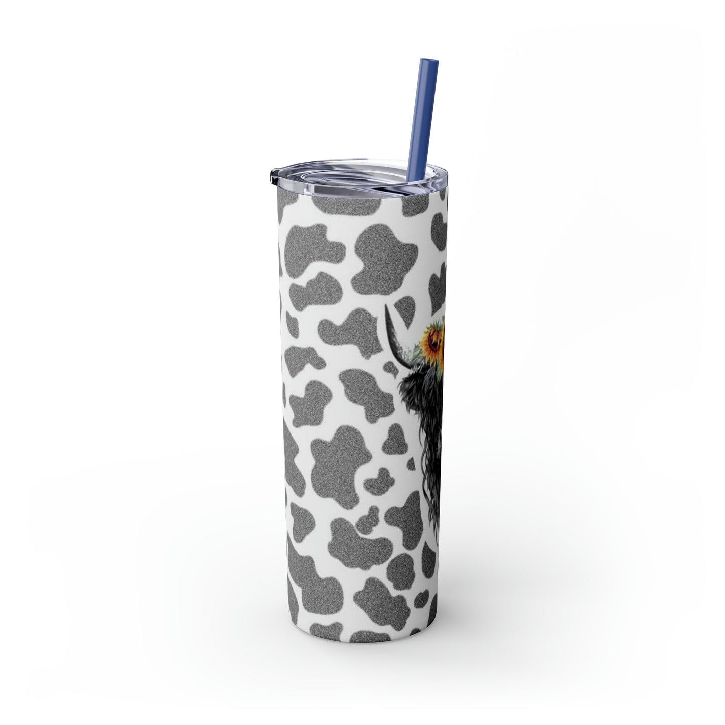 Moo Cow Tumbler with Straw, 20oz