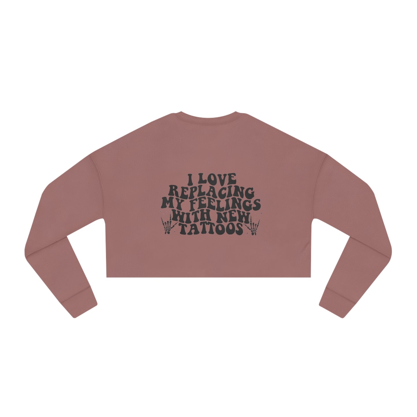 Women's Cropped Sweatshirt (Mauve)