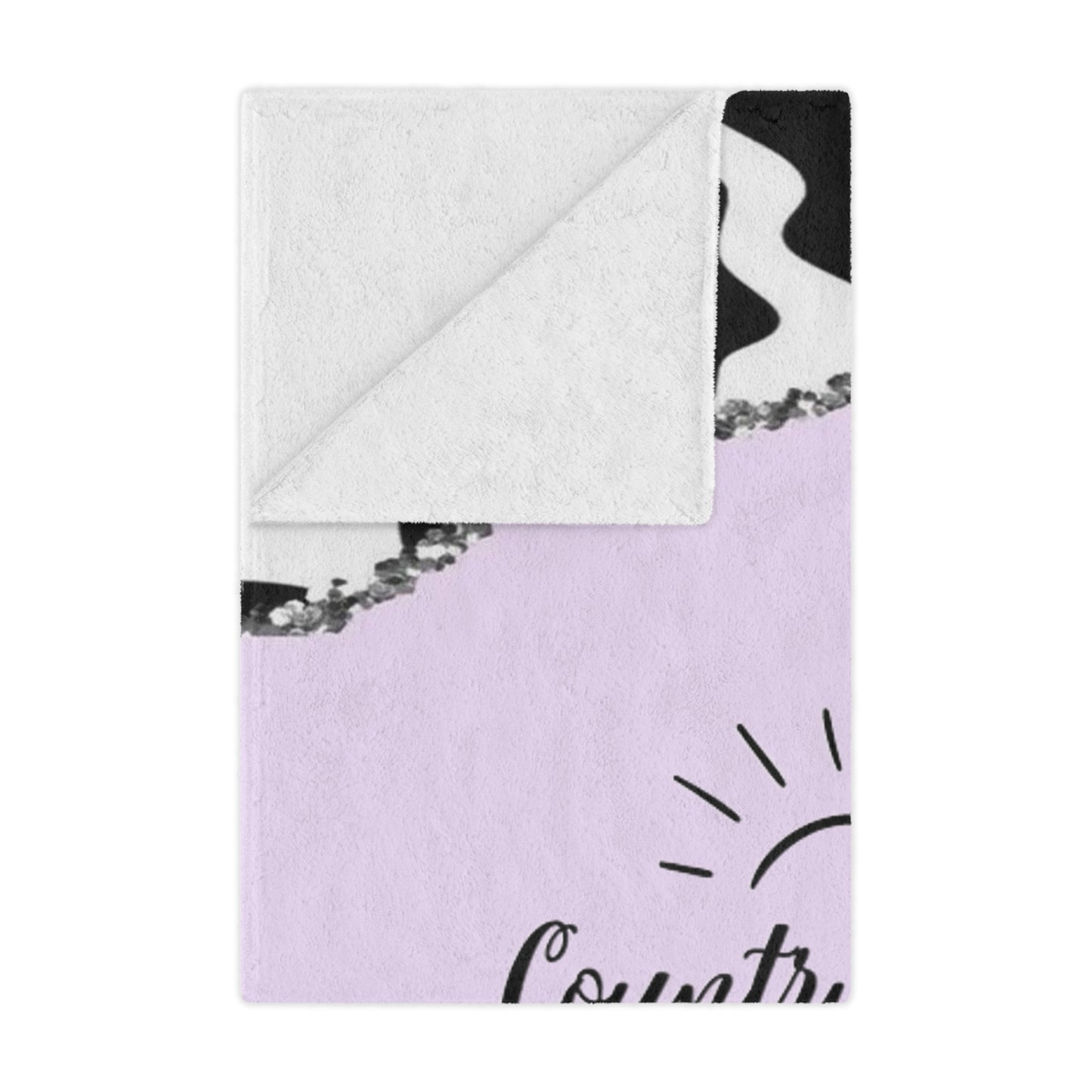 Country Roads Purple Minky Blanket