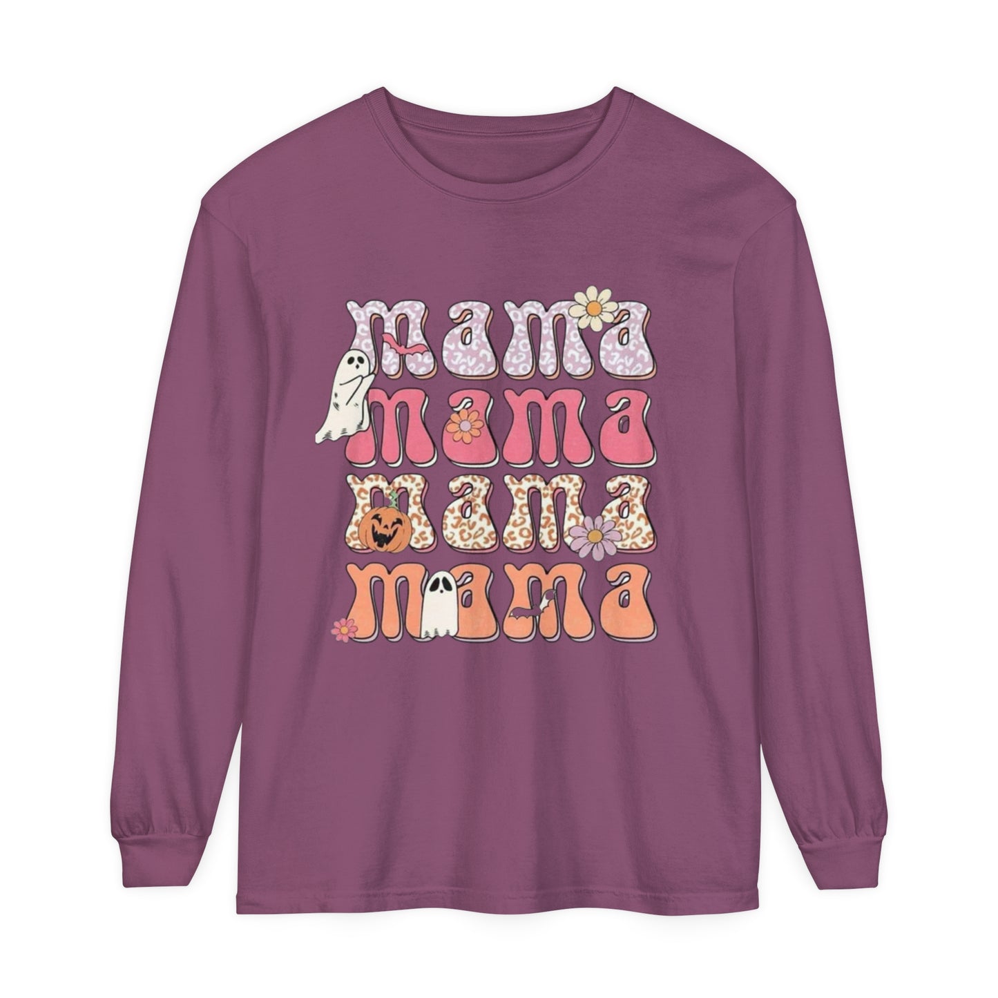 Mama Halloween-Long Sleeve T-Shirt