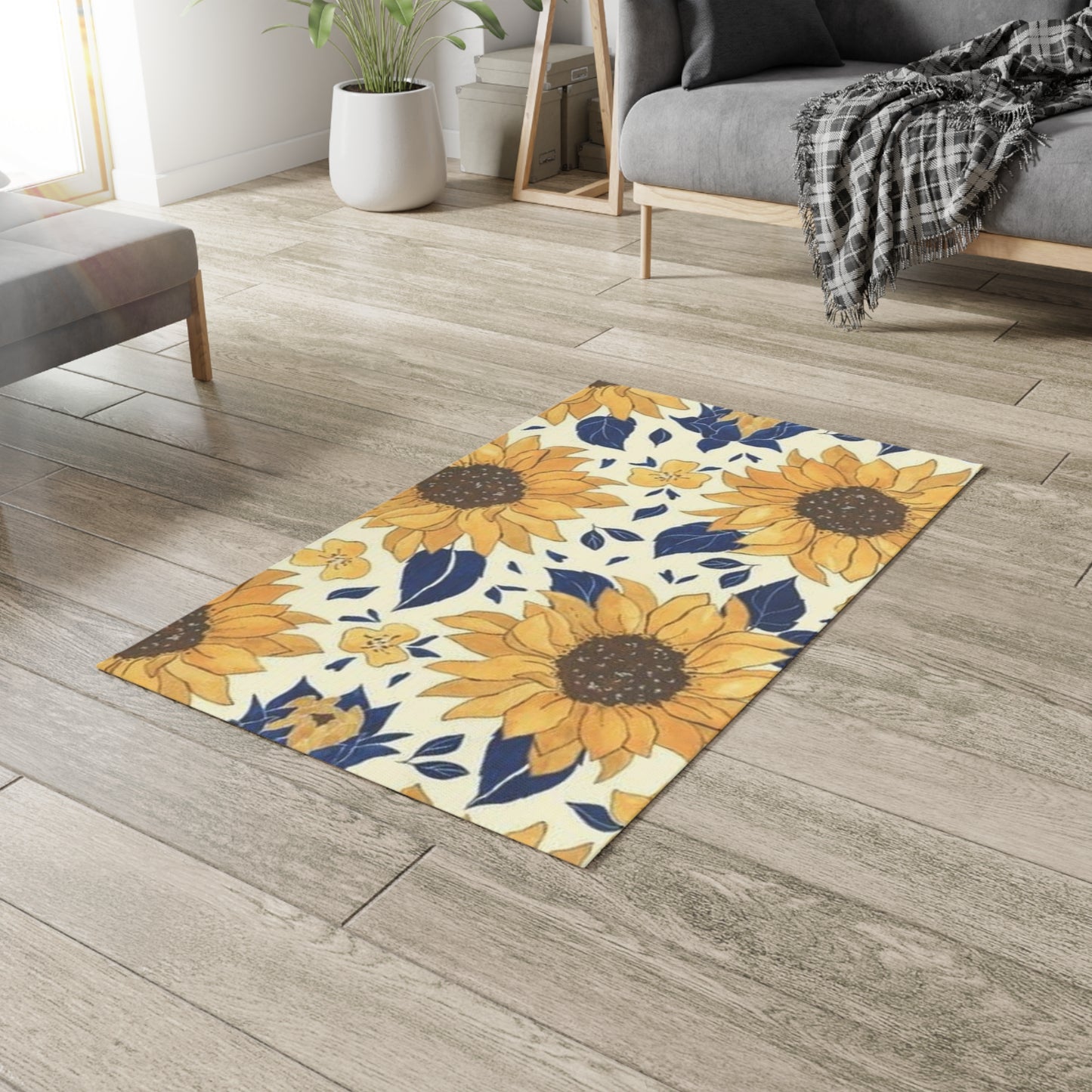 Sunflower Land Dobby Rug