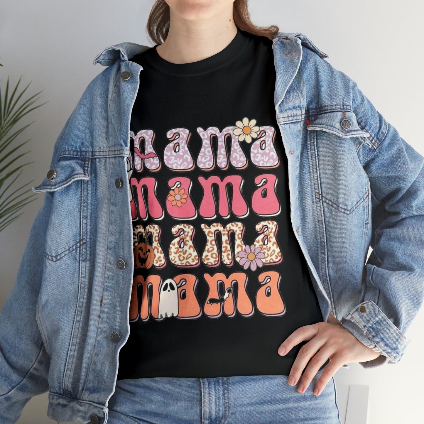 Mama Halloween-Cotton Tee