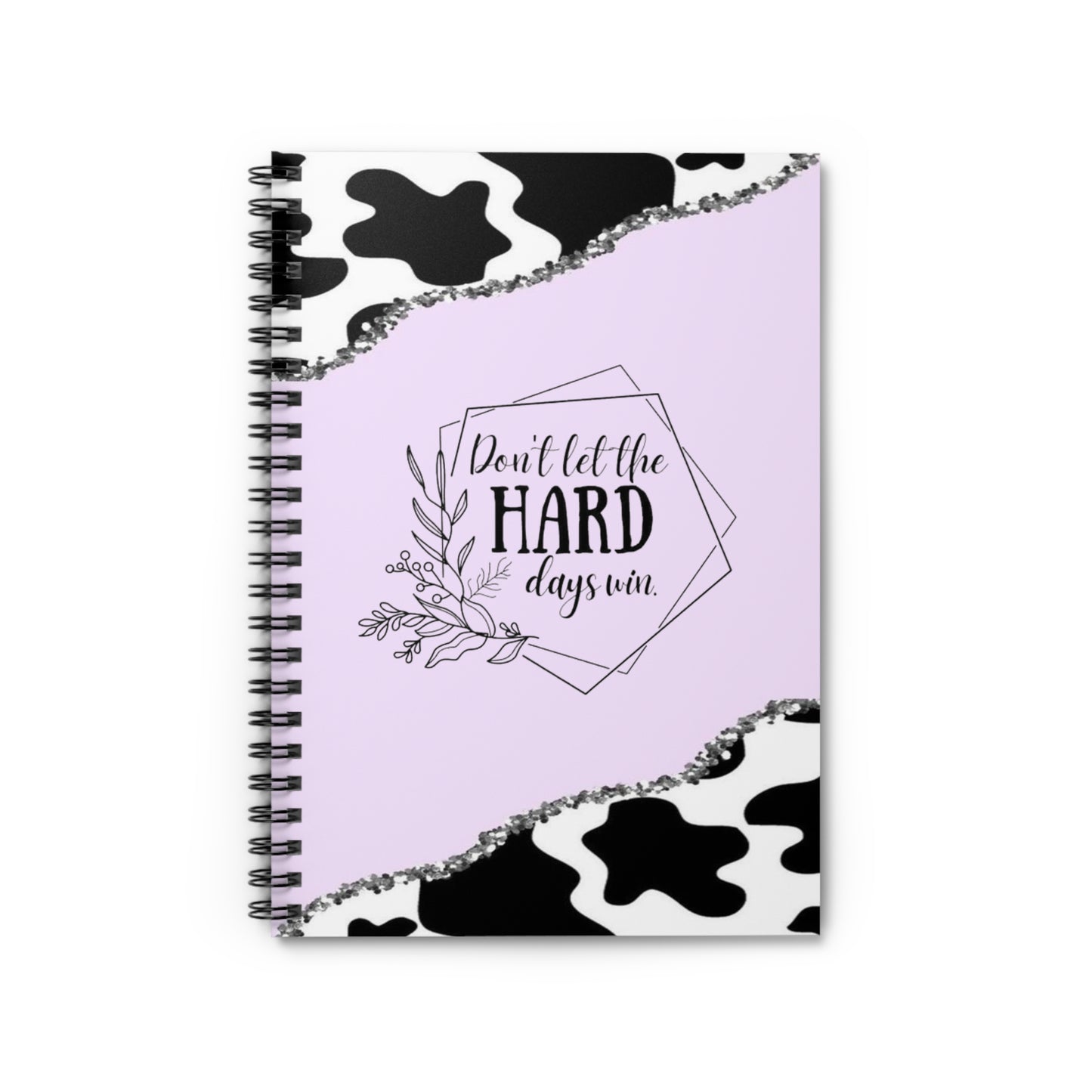 Purple Cow Spiral Notebook - Ruled Line