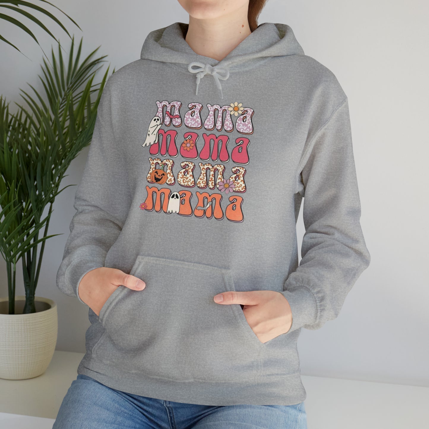 Mama Halloween-Hooded Sweatshirt