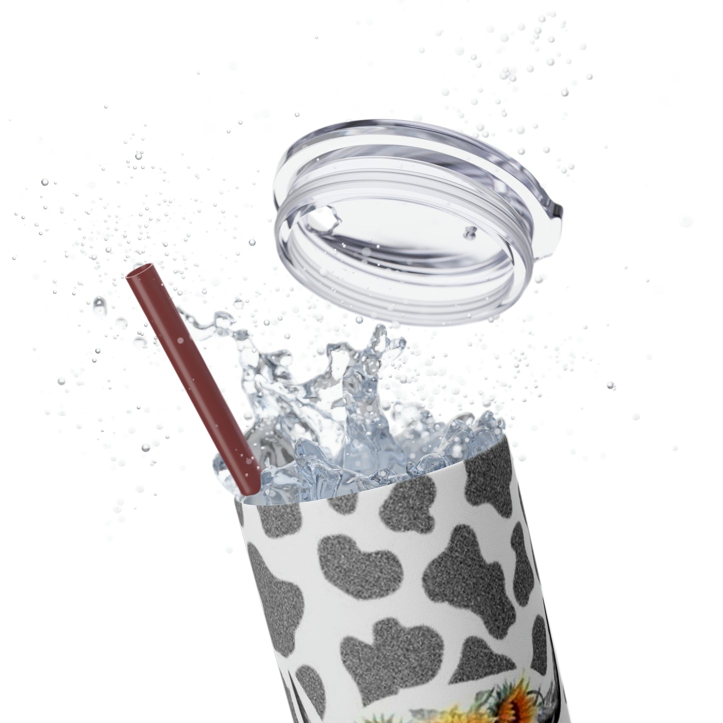 Moo Cow Tumbler with Straw, 20oz