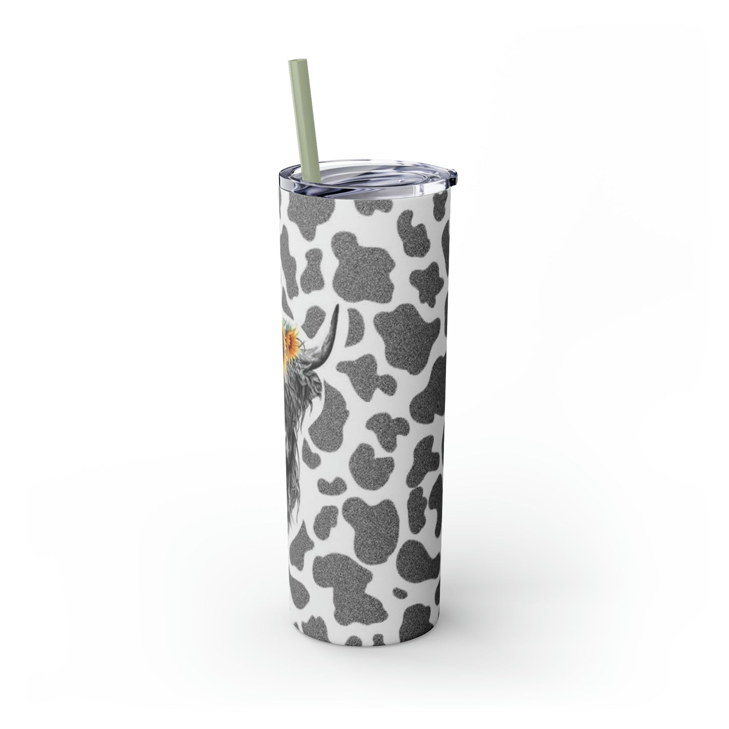 Moo Cow Tumbler with Straw, 20oz